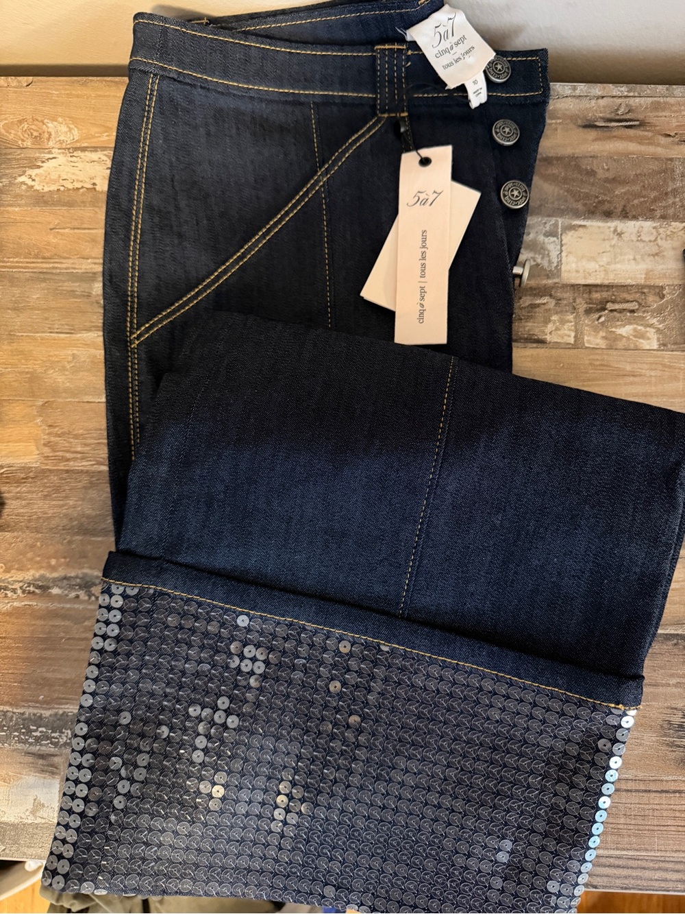 Cinq a Sept Benji Sequin Jean